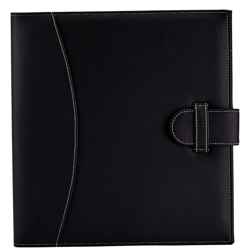 It's Academic Executive Faux Leather Portfolio Folder, Black - Image 2